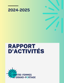 Rapport activit&eacute;s Centre femmes du Grand Portage 2024-2025
