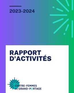 Rapport activit&eacute;s Centre femmes du Grand Portage 2023-2024